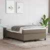 Image de vidaXL Cadre de lit à lattes taupe 120x200 cm tissu