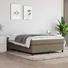 Image de vidaXL Cadre de lit à lattes taupe 140x190 cm tissu