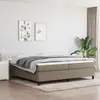 Image de vidaXL Cadre de lit à lattes taupe 200x200 cm tissu