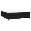 Image de vidaXL Boxspring bed stof zwart 180x200 cm