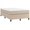 Image de vidaXL Cadre de lit sans matelas cappuccino 120x200 cm similicuir