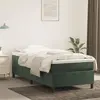 Image de vidaXL Cadre de lit à lattes vert foncé 90x190 cm velours