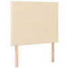 Image de vidaXL Tête de lit Crème 80x5x118/128 cm Tissu