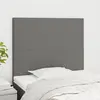 Image de vidaXL Tête de lit Gris foncé 100x5x118/128 cm Tissu