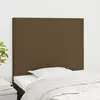 Image de vidaXL Tête de lit marron foncé 100x5x118/128 cm Tissu