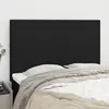 Image de vidaXL Tête de lit Noir 144x5x118/128 cm Tissu