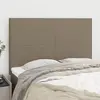 Image de vidaXL Tête de lit Taupe 144x5x118/128 cm Tissu