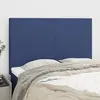Image de vidaXL Tête de lit Bleu 144x5x118/128 cm Tissu
