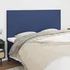 Image de vidaXL Tête de lit Bleu 160x5x118/128 cm Tissu