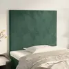 Image de vidaXL Tête de lit Vert foncé 80x5x118/128 cm Velours