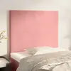 Image de vidaXL Tête de lit Rose 80x5x118/128 cm Velours