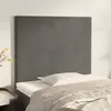 Image de vidaXL Tête de lit Gris foncé 90x5x118/128 cm Velours
