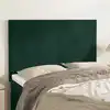 Image de vidaXL Tête de lit Vert foncé 144 x 5 x 118/128 cm Velours
