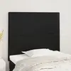 Image de vidaXL Tête de lit Noir 80x5x118/128 cm Similicuir