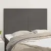 Image de vidaXL Tête de lit Gris 144x5x118/128 cm Similicuir