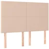 Image de vidaXL Tête de lit Cappuccino 144 x 5 x 118/128 cm Similicuir