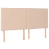 Image de vidaXL Tête de Lit Meubles de Chambre à Coucher Accessoires de Lit Simple Têtes de Cadre de Lit Intérieur Cappuccino 180x5x118/128 cm Similicuir