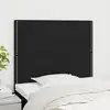 Image de vidaXL Tête de lit Noir 90x5x118/128 cm Tissu