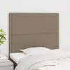 Image de vidaXL Tête de lit Taupe 90x5x118/128 cm Tissu