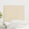 Image de vidaXL Tête de lit Crème 90x5x118/128 cm Tissu