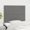 Image de vidaXL Tête de lit Gris foncé 100x5x118/128 cm Tissu