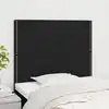 Image de vidaXL Tête de lit Noir 100x5x118/128 cm Tissu