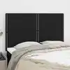 Image de vidaXL Tête de lit Noir 144x5x118/128 cm Tissu