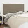 Image de vidaXL Tête de lit Taupe 200x5x118/128 cm Tissu