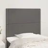 Image de vidaXL Tête de lit Gris 100x5x118/128 cm Similicuir