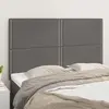 Image de vidaXL Tête de lit Gris 144x5x118/128 cm Similicuir