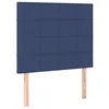 Image de vidaXL Tête de lit Bleu 90x5x118/128 cm Tissu