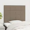 Image de vidaXL Tête de lit Taupe 100x5x118/128 cm Tissu