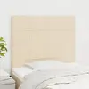 Image de vidaXL Tête de lit Crème 100x5x118/128 cm Tissu
