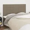 Image de vidaXL Tête de lit Taupe 180x5x118/128 cm Tissu