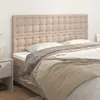 Image de vidaXL Tête de lit Cappuccino 200 x 5 x 118/128 cm Similicuir