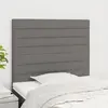 Image de vidaXL Tête de lit Gris foncé 80x5x118/128 cm Tissu