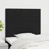 Image de vidaXL Tête de lit Noir 80x5x118/128 cm Tissu
