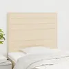 Image de vidaXL Tête de lit Crème 100x5x118/128 cm Tissu