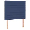 Image de vidaXL Tête de lit Bleu 100x5x118/128 cm Tissu