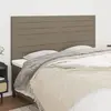 Image de vidaXL Tête de lit Taupe 200x5x118/128 cm Tissu