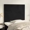 Image de vidaXL Tête de lit Noir 80x5x118/128 cm Velours