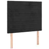 Image de vidaXL Tête de lit Noir 90x5x118/128 cm Velours