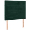 Image de vidaXL Tête de lit Vert foncé 90x5x118/128 cm Velours