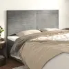 Image de vidaXL Tête de lit Gris clair 200x5x118/128 cm Velours