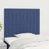 Image de vidaXL Tête de lit Bleu 80x5x118/128 cm Tissu