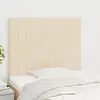 Image de vidaXL Tête de lit Crème 90x5x118/128 cm Tissu