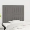 Image de vidaXL Tête de lit Gris foncé 100x5x118/128 cm Tissu
