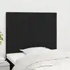 Image de vidaXL Tête de lit Noir 100x5x118/128 cm Tissu