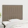 Image de vidaXL Tête de lit Taupe 100x5x118/128 cm Tissu