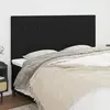 Image de vidaXL Tête de lit Noir 180x5x118/128 cm Tissu